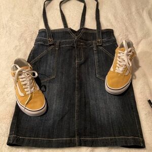 Spoon Jeans Skirt with Removable Straps